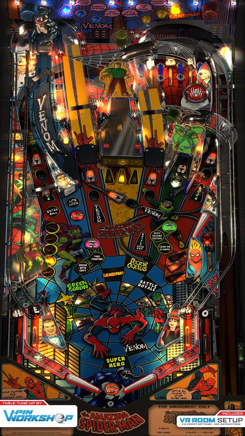 Top-down view of Spider-Man